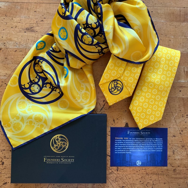 Marquette University Silk Scarf & Tie